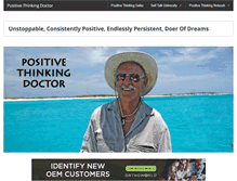 Tablet Screenshot of positivethinkingdoctor.com